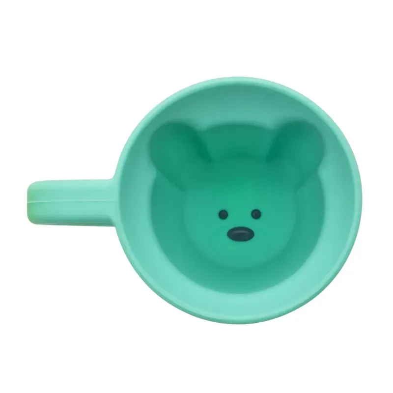 Jucarii, Copii si Bebe - Hrana si alaptare - Biberoane, suzete si accesorii hranire - Cani, pahare si accesorii bebe - Cana copii design interior urs, melii, albastru - Infinity.ro
