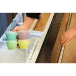 Jucarii, Copii si Bebe - Hrana si alaptare - Biberoane, suzete si accesorii hranire - Cani, pahare si accesorii bebe - Set 4 recipiente silicon snap&go, melii, 118 ml - Infinity.ro