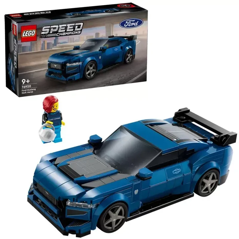 Jucarii, Copii si Bebe - Jucarii si jocuri - Seturi de constructie si cuburi - Seturi de constructie - Lego speed champions masina sport ford mustang dark horse 76920 - Infinity.ro