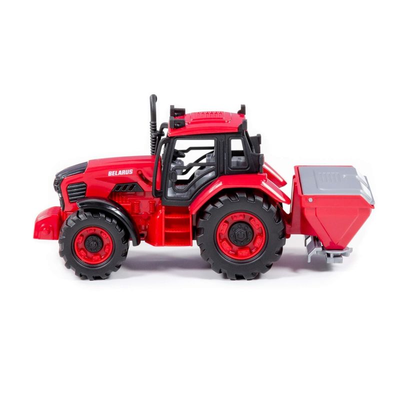 Jucarii, Copii si Bebe - Jucarii si jocuri - Jucarii de exterior - Masinute si vehicule pentru copii - Tractor cu distribuitor, 25.5 x 12 x 15 cm, Polesie - Infinity.ro