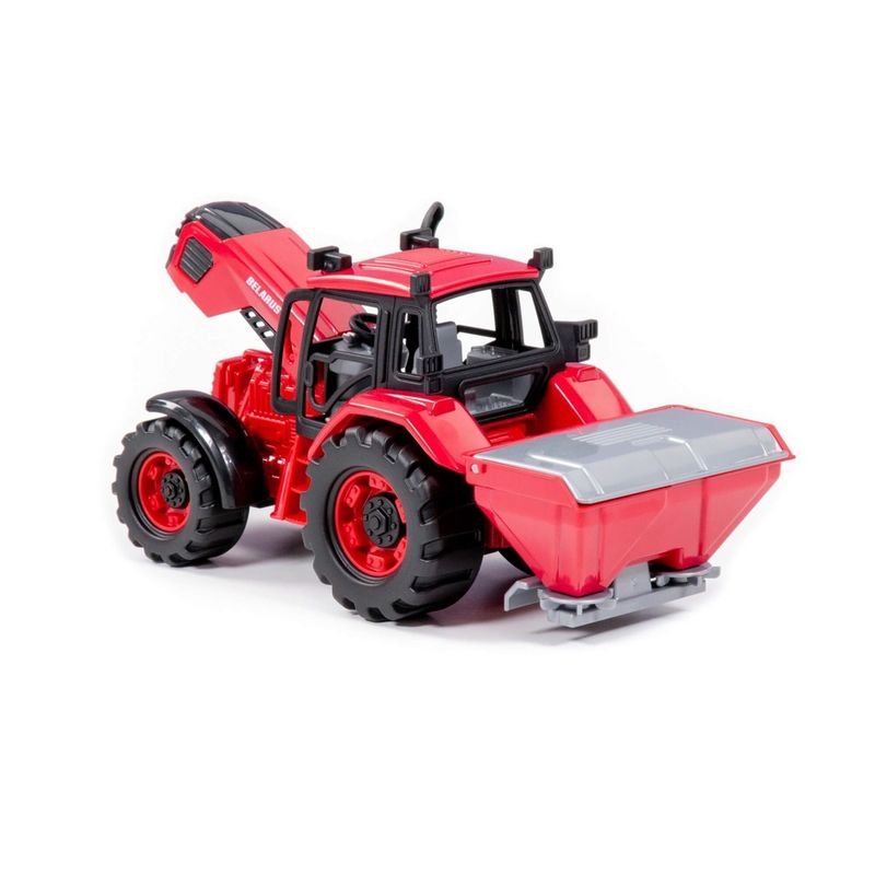 Jucarii, Copii si Bebe - Jucarii si jocuri - Jucarii de exterior - Masinute si vehicule pentru copii - Tractor cu distribuitor, 25.5 x 12 x 15 cm, Polesie - Infinity.ro