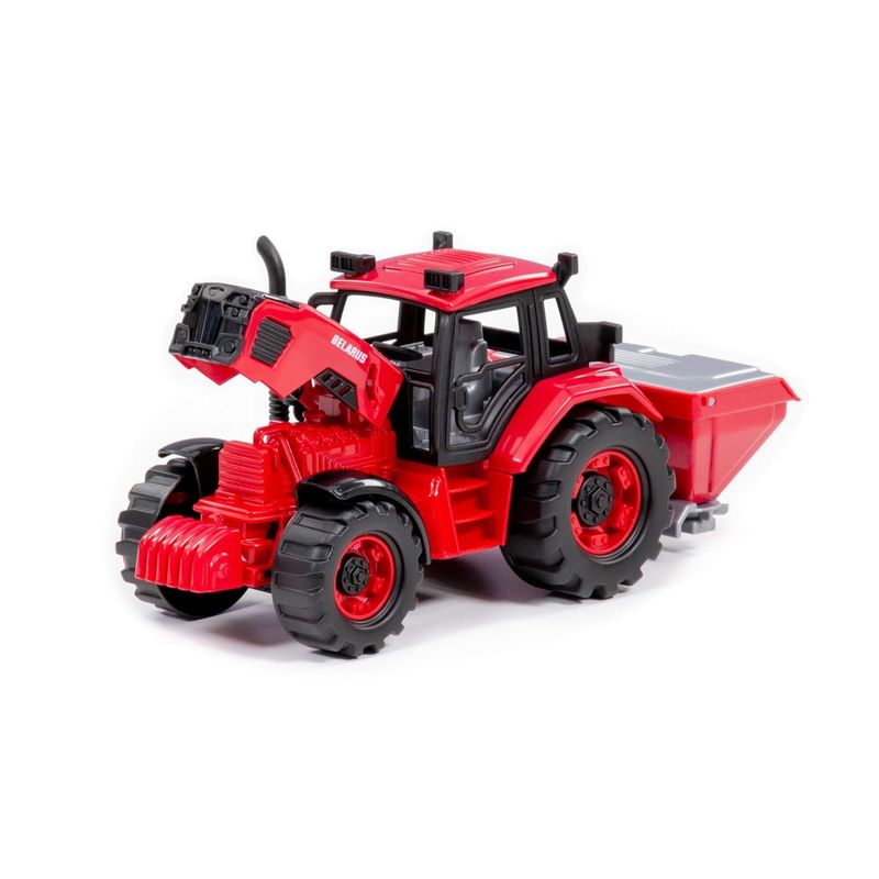 Jucarii, Copii si Bebe - Jucarii si jocuri - Jucarii de exterior - Masinute si vehicule pentru copii - Tractor cu distribuitor, 25.5 x 12 x 15 cm, Polesie - Infinity.ro