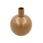 Casa si Gradina - Decoratiuni - Obiecte decorative - Vaze si boluri decorative - Vaza decorativa portelan 13,5x17 cm cafeniu - Infinity.ro