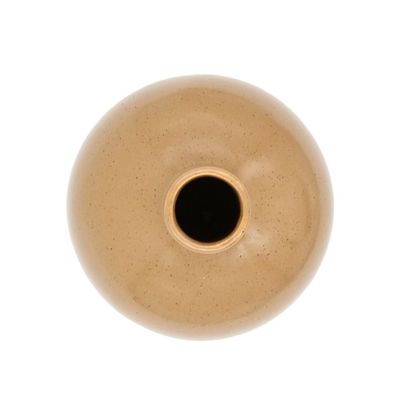 Casa si Gradina - Decoratiuni - Obiecte decorative - Vaze si boluri decorative - Vaza decorativa portelan 13,5x17 cm cafeniu - Infinity.ro