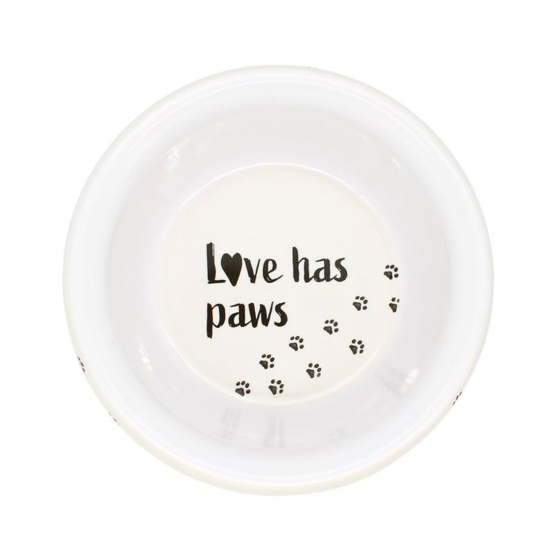 Petshop - Accesorii petshop - Castroane si adapatori - Bol melamina pentru caini 1,5L Love has paws - Infinity.ro