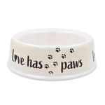 Petshop - Accesorii petshop - Castroane si adapatori - Bol melamina pentru caini 1,5L Love has paws - Infinity.ro