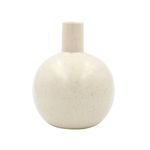 Casa si Gradina - Decoratiuni - Obiecte decorative - Vaze si boluri decorative - Vaza decorativa portelan 13,5x17 cm bej - Infinity.ro