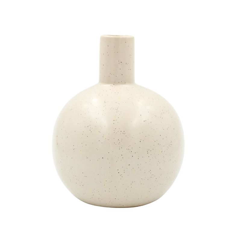 Casa si Gradina - Decoratiuni - Obiecte decorative - Vaze si boluri decorative - Vaza decorativa portelan 13,5x17 cm bej - Infinity.ro