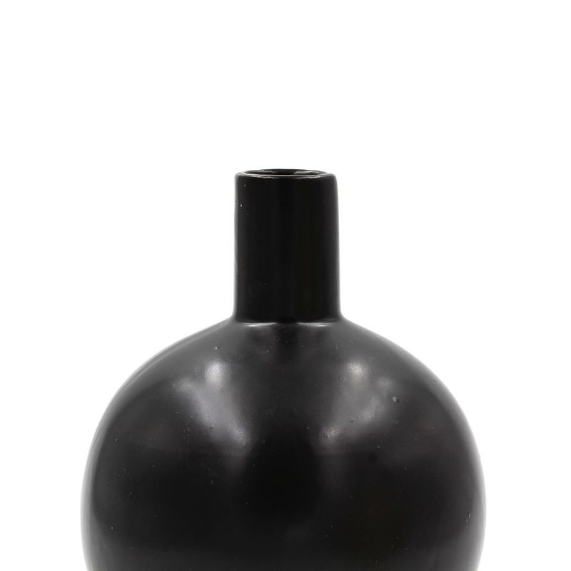 Casa si Gradina - Decoratiuni - Obiecte decorative - Vaze si boluri decorative - Vaza decorativa portelan 13,5x17 cm negru - Infinity.ro
