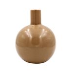 Casa si Gradina - Decoratiuni - Obiecte decorative - Vaze si boluri decorative - Vaza decorativa portelan 13,5x17 cm cafeniu - Infinity.ro