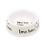 Petshop - Accesorii petshop - Castroane si adapatori - Bol melamina pentru caini 1,5L Love has paws - Infinity.ro