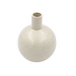 Casa si Gradina - Decoratiuni - Obiecte decorative - Vaze si boluri decorative - Vaza decorativa portelan 13,5x17 cm bej - Infinity.ro