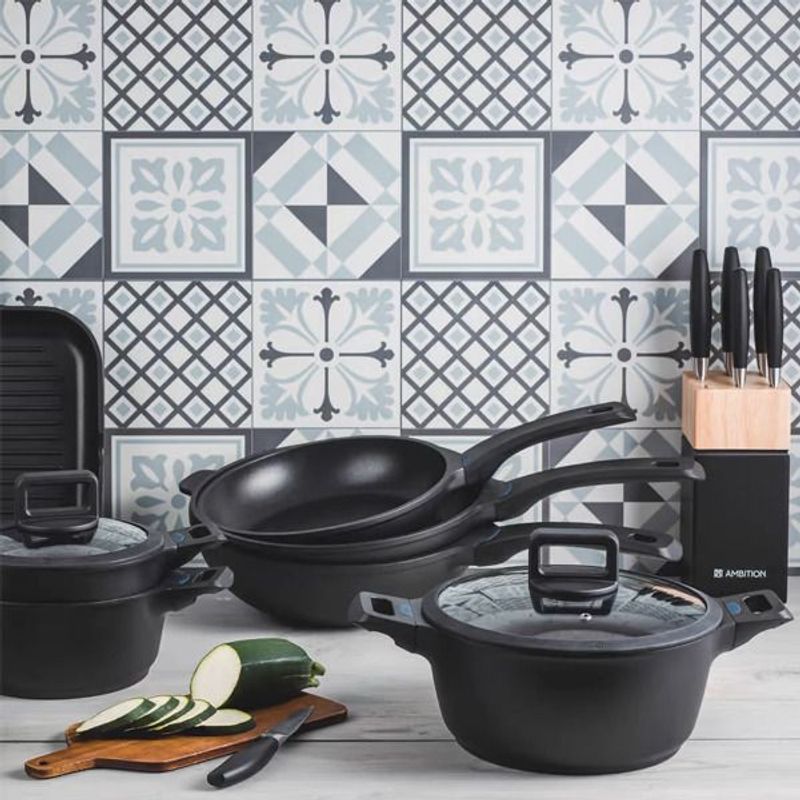 Casa si Gradina - Bucatarie si vesela - Vase pentru gatit - Oale si cratite - Oala cu capac 28 cm, 5.8 L, invelis Ilag Ultimate, AMBITION Ultimo - Infinity.ro