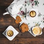 Casa si Gradina - Bucatarie si vesela - Vesela si tacamuri - Servicii de masa - Serviciu servire desert, 23 piese, 6 persoane, portelan, AMBITION Fala - Infinity.ro