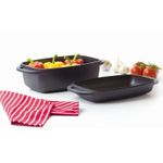Casa si Gradina - Bucatarie si vesela - Vase pentru gatit - Tigai si seturi - Tava prajit cu capac 2 in 1, 31 x 21 x 11.5 cm, 5.6 L, invelis Ilag Premium, AMBITION Magnat - Infinity.ro