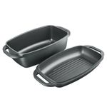 Casa si Gradina - Bucatarie si vesela - Vase pentru gatit - Tigai si seturi - Tava prajit cu capac 2 in 1, 31 x 21 x 11.5 cm, 5.6 L, invelis Ilag Premium, AMBITION Magnat - Infinity.ro