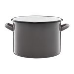 Casa si Gradina - Bucatarie si vesela - Vase pentru gatit - Oale si cratite - Oala emailata EMALIA OLKUSZ, 20 cm, 4 L, gri - Infinity.ro