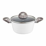 Casa si Gradina - Bucatarie si vesela - Vase pentru gatit - Oale si cratite - Oala cu capac AMBITION Wavy, 28 cm, 6.5 L, invelis Qualum Basic Stone - Infinity.ro