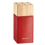 Casa si Gradina - Bucatarie si vesela - Vesela si tacamuri - Cutite si seturi de cutite - Set cutite, 7 piese, bloc lemn rosu, AMBITION Ombre - Infinity.ro