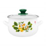 Casa si Gradina - Bucatarie si vesela - Vase pentru gatit - Oale si cratite - Oala emailata cu capac 16 cm, 2 L, EMALIA OLKUSZ Pigwa - Infinity.ro