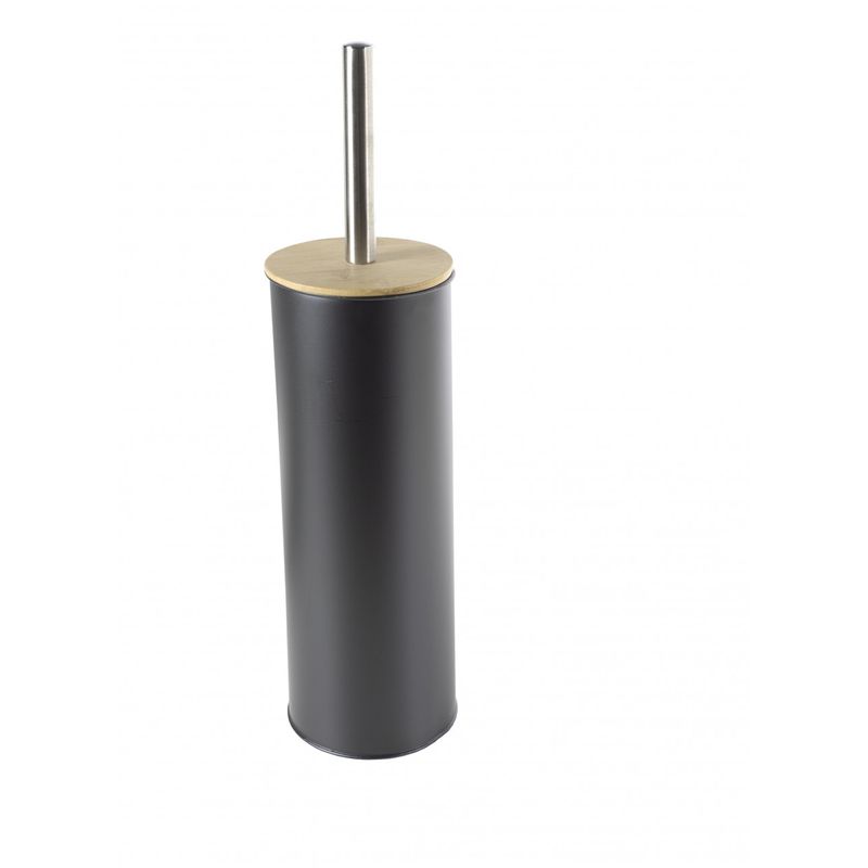 Casa si Gradina/Sanitare/Suporturi si accesorii baie/Accesorii baie - Perie pentru toaleta cu recipient negru, JOTTA Scandic - Infinity.ro
