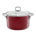 Casa si Gradina - Bucatarie si vesela - Vase pentru gatit - Oale si cratite - Oala emailata cu capac EMALIA OLKUSZ Optimum, 2.6 L, 20 cm, visiniu - Infinity.ro