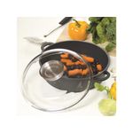 Casa si Gradina - Bucatarie si vesela - Vase pentru gatit - Tigai si seturi - Tigaie adanca cu capac 28 cm, 4.5 L, sistem Aroma Knob, invelis Teflon Platinum Plus, AMBITION Taurus - Infinity.ro