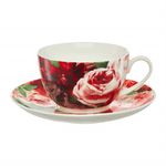 Casa si Gradina/Bucatarie si vesela/Vesela si tacamuri/Servicii de masa - Set servire ceai sau cafea, 12 piese, 6 persoane, portelan, AMBITION Peony - Infinity.ro