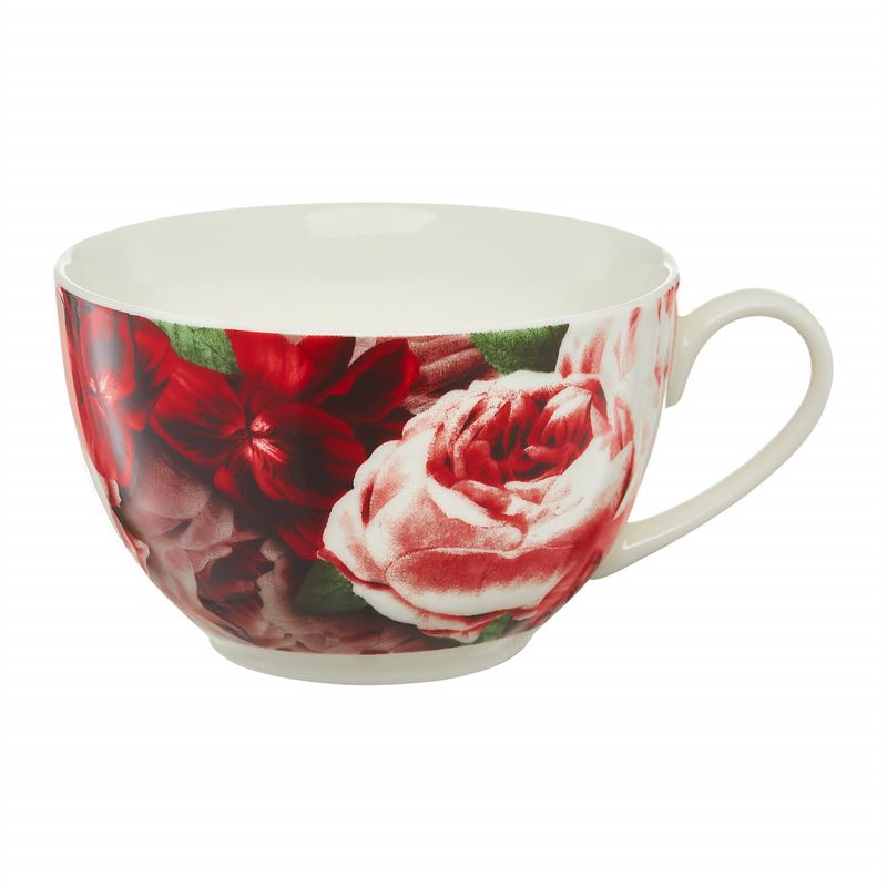 Casa si Gradina/Bucatarie si vesela/Vesela si tacamuri/Servicii de masa - Set servire ceai sau cafea, 12 piese, 6 persoane, portelan, AMBITION Peony - Infinity.ro