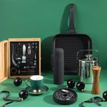 Casa si Gradina - Bucatarie si vesela - Vase pentru gatit - Tigai si seturi - Tigaie grill 28 x 28 cm, invelis Ilag Ultimate, indicator temperatura, AMBITION Ultimo - Infinity.ro