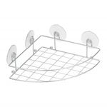 Casa si Gradina - Sanitare - Suporturi si accesorii baie - Suporturi baie - Raft coltar pentru baie cu 4 ventuze, JOTTA Basic - Infinity.ro