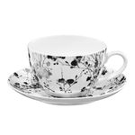 Casa si Gradina - Bucatarie si vesela - Vesela si tacamuri - Servicii de masa - Set servire ceai sau cafea, 12 piese, 6 persoane, portelan, AMBITION Black Nature - Infinity.ro