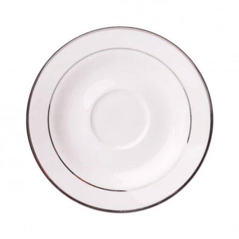 Casa si Gradina - Bucatarie si vesela - Vesela si tacamuri - Servicii de masa - Set servire ceai sau cafea, 12 piese, 6 persoane, portelan, AMBITION Aura Silver - Infinity.ro