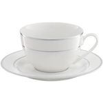 Casa si Gradina - Bucatarie si vesela - Vesela si tacamuri - Servicii de masa - Set servire ceai sau cafea, 12 piese, 6 persoane, portelan, AMBITION Aura Silver - Infinity.ro