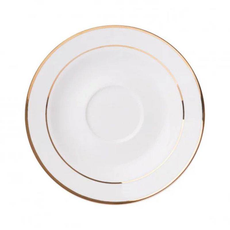 Casa si Gradina - Bucatarie si vesela - Vesela si tacamuri - Servicii de masa - Set servire ceai sau cafea, 12 piese, 6 persoane, portelan, AMBITION Aura Gold - Infinity.ro