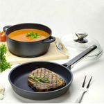 Casa si Gradina - Bucatarie si vesela - Vase pentru gatit - Oale si cratite - Oala cu capac 20 cm, 2.3 L, invelis Teflon Platinum Plus, AMBITION Taurus - Infinity.ro