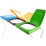 Casa si Gradina - Mobilier - Organizare si depozitare - Cosuri de gunoi - Suport saci menajeri, colectare selectiva, 3 compartimente, verde-galben-albastru, JOTTA Flipo - Infinity.ro
