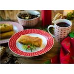 Casa si Gradina - Bucatarie si vesela - Vesela si tacamuri - Farfurii si boluri - Farfurie desert 19 cm, rosu, portelan, AMBITION Galaxy - Infinity.ro