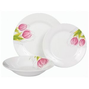 Farfurie plata 23 cm, portelan, DOMOTTI Tulipan