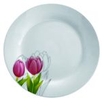 Casa si Gradina - Bucatarie si vesela - Vesela si tacamuri - Farfurii si boluri - Farfurie plata 23 cm, portelan, DOMOTTI Tulipan - Infinity.ro