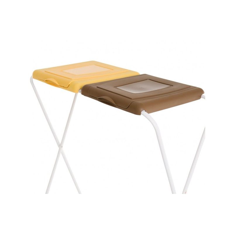 Casa si Gradina - Mobilier - Organizare si depozitare - Cosuri de gunoi - Suport saci menajeri, colectare selectiva, 2 compartimente, galben-maro, JOTTA Flipo - Infinity.ro
