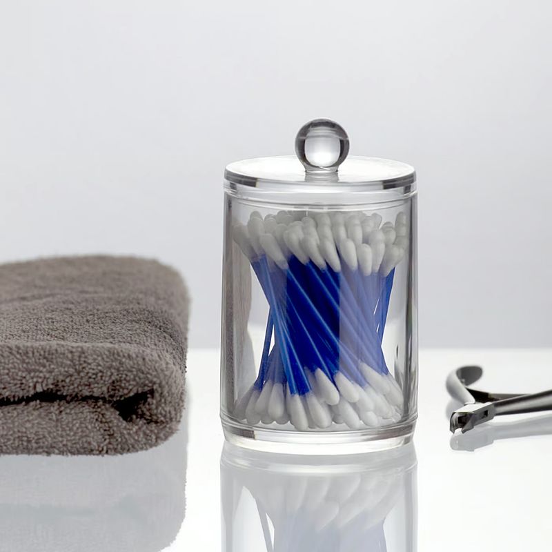 Casa si Gradina - Sanitare - Suporturi si accesorii baie - Accesorii baie - Cutie betisoare de urechi cu capac, JOTTA Beauty - Infinity.ro