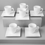 Casa si Gradina - Bucatarie si vesela - Vesela si tacamuri - Servicii de masa - Set servire ceai sau cafea, 12 piese, 6 persoane, portelan, AMBITION Porto - Infinity.ro