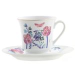 Casa si Gradina - Bucatarie si vesela - Vesela si tacamuri - Servicii de masa - Set servire ceai sau cafea, 12 piese, 6 persoane, portelan, DOMOTTI Clara - Infinity.ro