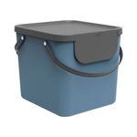 Casa si Gradina - Mobilier - Organizare si depozitare - Cosuri de gunoi - Cos colectare selectiva 40 L, plastic, albastru, ROTHO Albula - Infinity.ro
