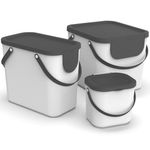 Casa si Gradina - Mobilier - Organizare si depozitare - Cosuri de gunoi - Cos colectare selectiva 40 L, plastic, alb, ROTHO Albula - Infinity.ro