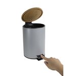 Casa si Gradina - Mobilier - Organizare si depozitare - Cosuri de gunoi - Cos de gunoi cu pedala 3 L, otel, gri, JOTTA Scandic - Infinity.ro