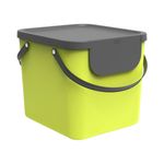 Casa si Gradina - Mobilier - Organizare si depozitare - Cosuri de gunoi - Cos colectare selectiva 40 L, plastic, lime, ROTHO Albula - Infinity.ro