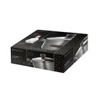 Casa si Gradina - Bucatarie si vesela - Vase pentru gatit - Oale si cratite - Oala cu capac 24 cm, 4.1 L, invelis Qualum Basic Stone, AMBITION Loft - Infinity.ro