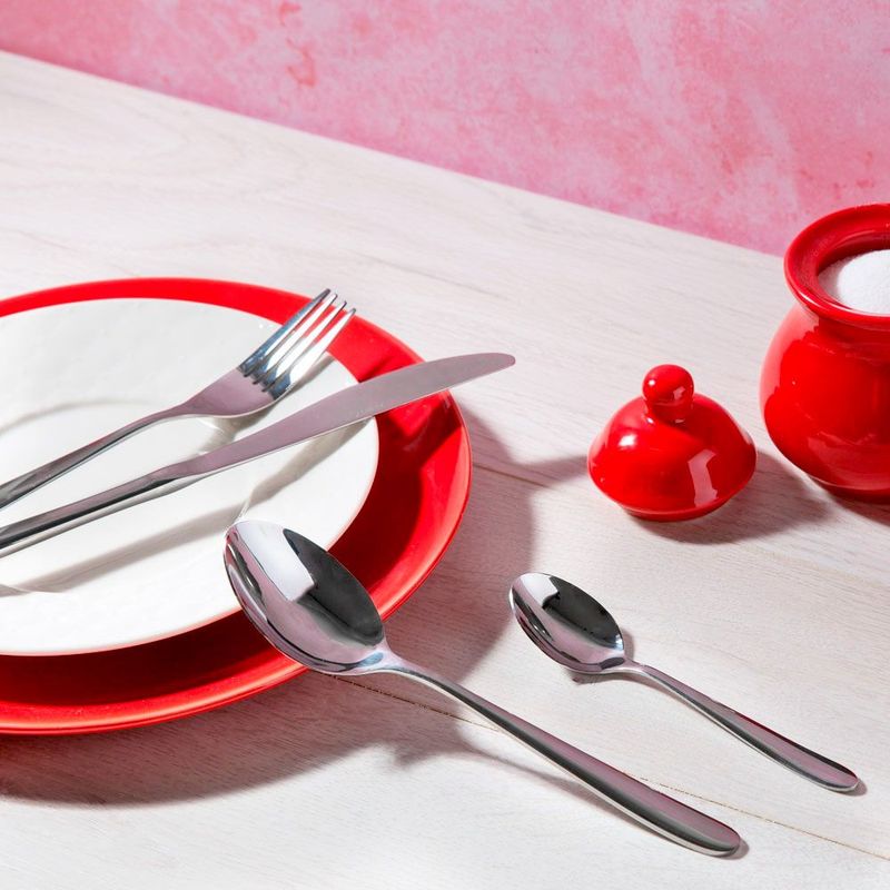 Casa si Gradina - Bucatarie si vesela - Vesela si tacamuri - Tacamuri si seturi - Set tacamuri inox, 24 piese, 6 persoane, AMBITION Roma - Infinity.ro